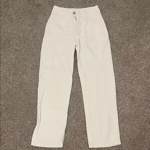 Women’s Petite White Baggy Jeans (never worn)